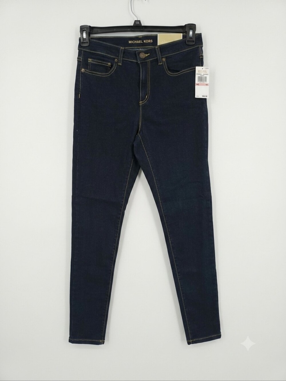 Michael Kors Izzy Skinny Jeans Dark Wash Denim Size 10 NWT Women